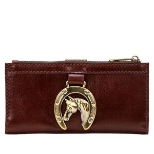 Patricia Nash Nazari Wallet with RDIF Protection  in British Tan